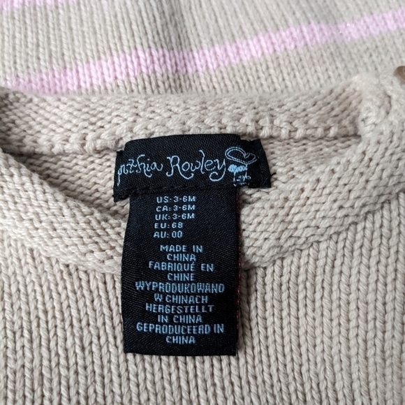 Cynthia Rowley Bunny Easter Knit Sweater Dress 3-6m - Picture 4 of 4